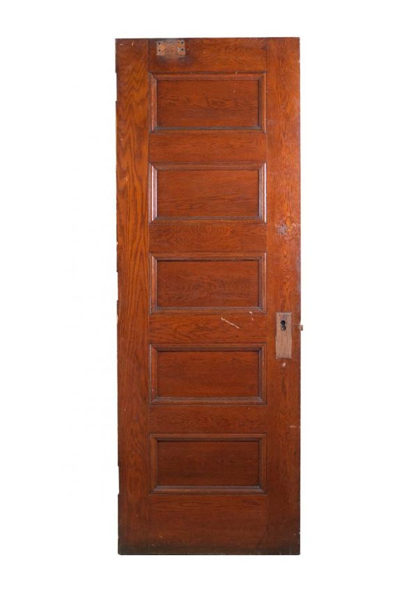 Standard Doors - Vintage 5 Pane Solid Oak Passage Door 83.75 x 30