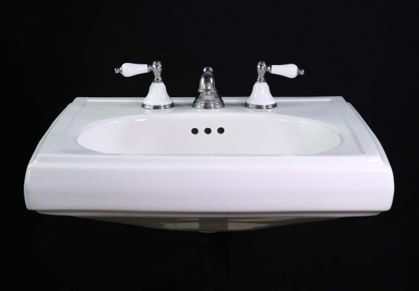 Bathroom - American Standard White Porcelain Sink with Oval Basin