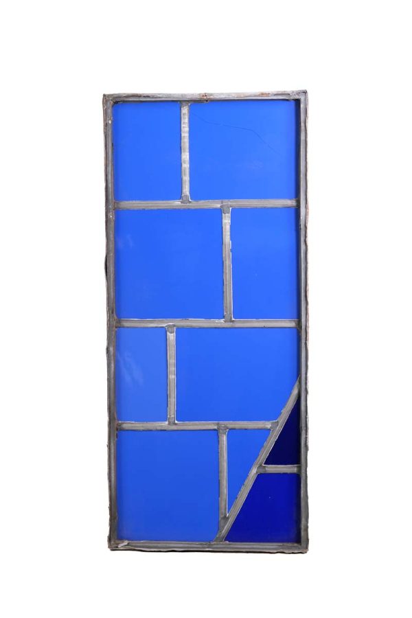 Exclusive Glass - Robert Sowers JFK Airport Blue Stained Glass Window