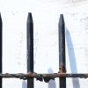 Railings & Posts - Lot of Reclaimed 140 ft x 6 ft Antique Wrought Iron Fence