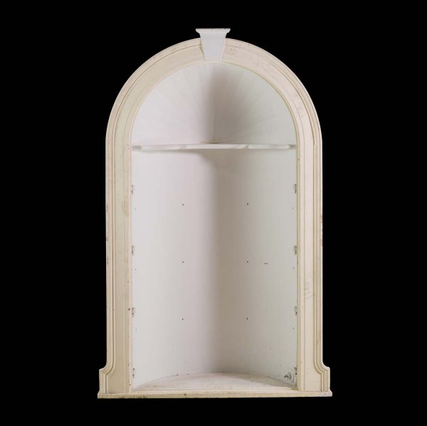 Interior Materials - Reclaimed White & Cream Roman Arch Alcove Half Dome with Shelf