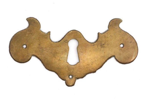 Keyhole Covers - Vintage 3.75 in. W Brass Keyhole Cover
