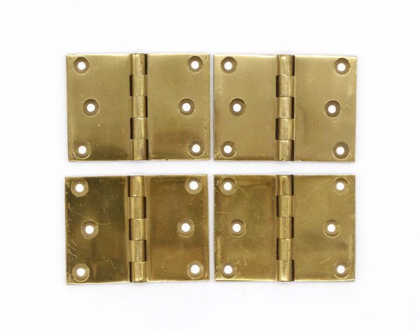 Cabinet & Furniture Hinges - Set of 4 Corbin Brass 2.25 x 3 Butt Cabinet Hinges