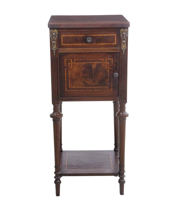 Cabinets - 19th Century Table Stand with Drawer Inlay & Ormolu Detail
