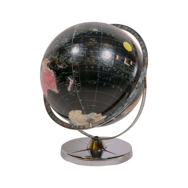 Globes & Maps - Mid Century Encyclopedia Britannica Black Desk Globe
