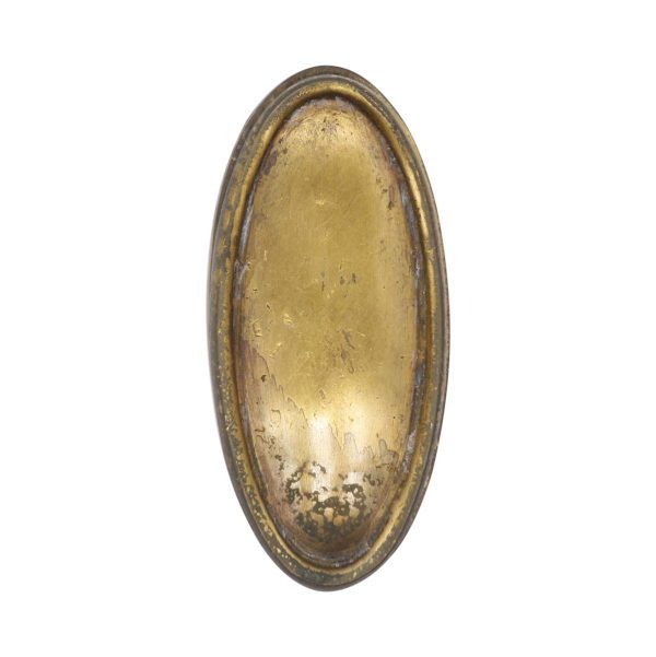 Keyhole Covers - Vintage Oval Brass Draft Cover Keyhole Cover