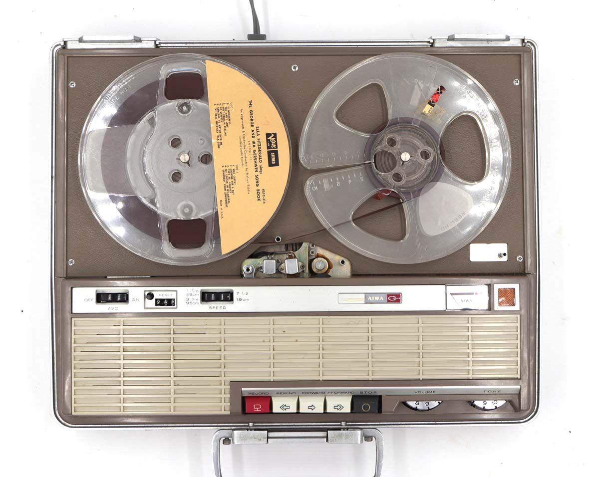 Portable Vintage Aiwa Solid State Reel to Reel Player
