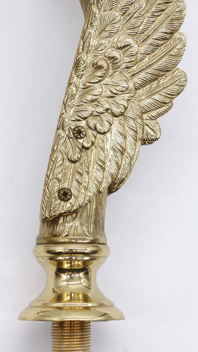 Antique Ornate Brass Swan Bathtub Faucet Set