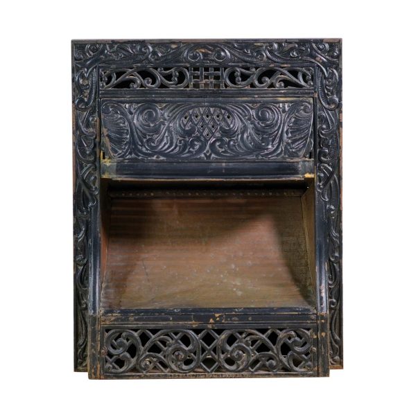 Screens & Covers - Antique Victorian Black Cast Iron 30.25 in. Fireplace Insert