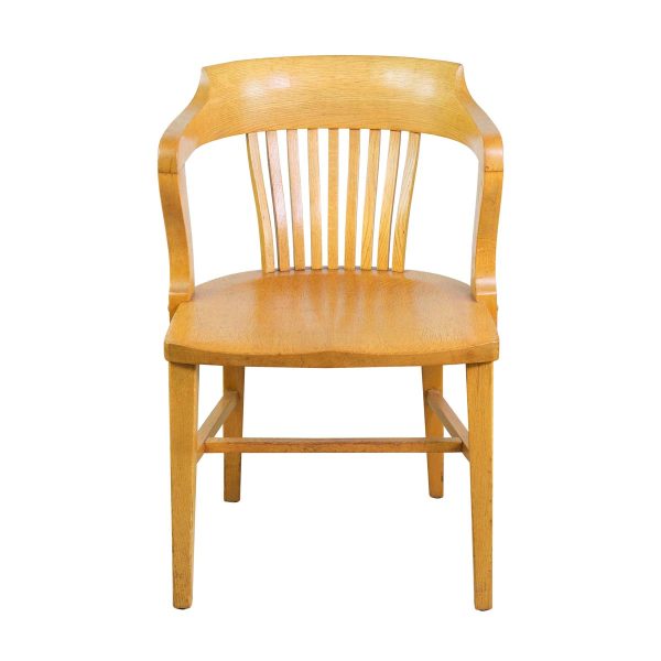 Seating - Vintage Light Tone Vintage Oak Banker's Chair
