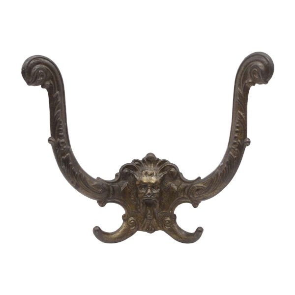 Single Hooks - Antique Figural Cast Iron Hall Tree Hook