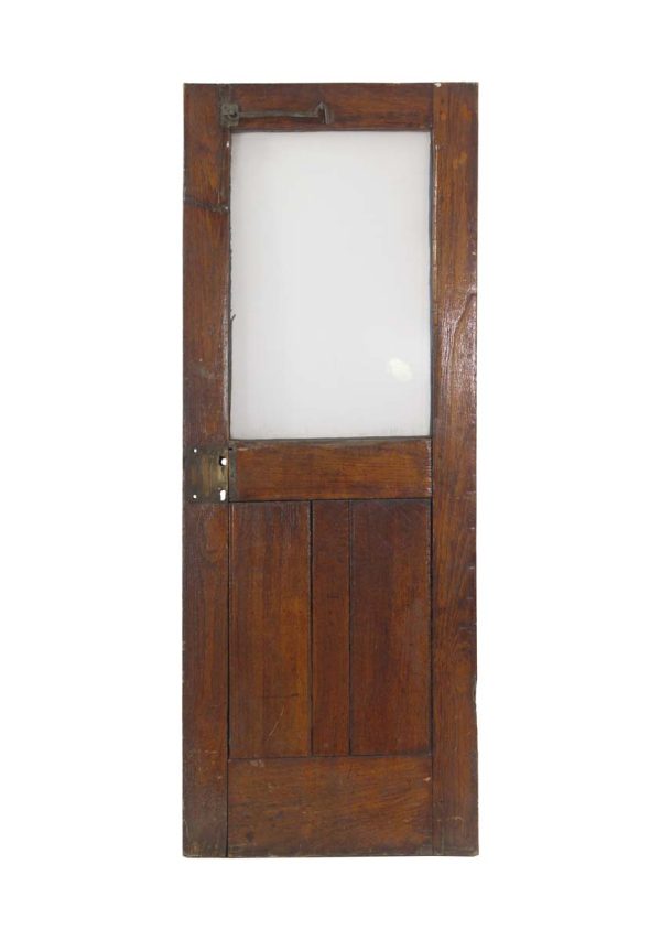 Standard Doors - Antique Half Lite 2 Pane Wooden Passage Door 63.25 x 24.25