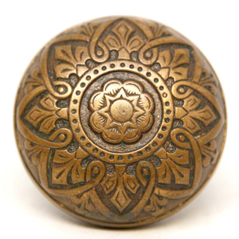 1870s Antique Russell & Erwin Single Bronze Passage Door Knob | Olde ...