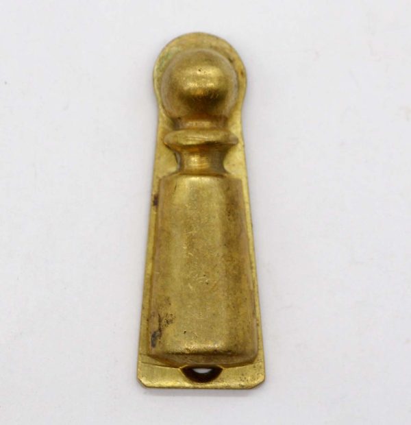 Keyhole Covers - Pendant Shaped 2 in. Traditional Brass Keyhole Cover