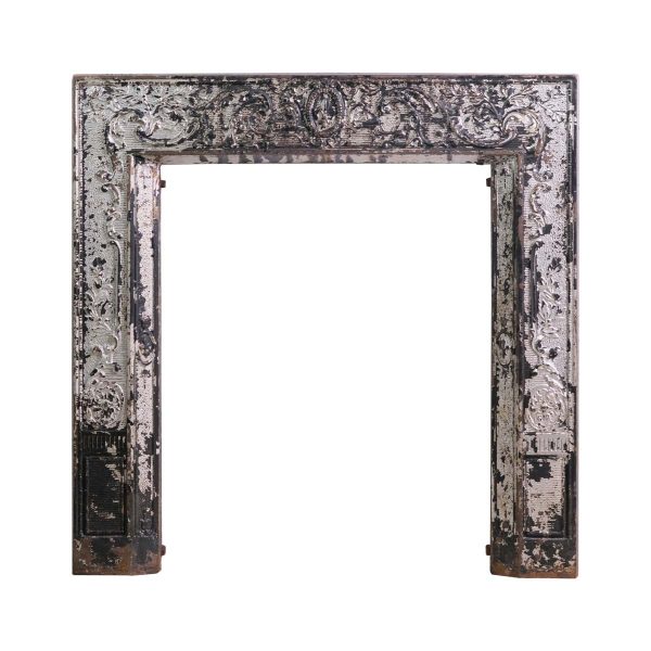 Mantels - 19th Century Ornate Cast Iron Fireplace Insert Frame