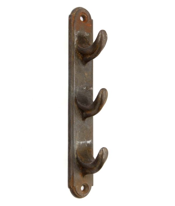 Racks - Vintage Vertical Triple Cast Iron Wall Hook