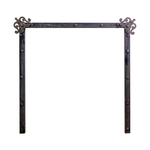 Screens & Covers - Arts & Crafts Fireplace Insert with Hand Hammered Rivets