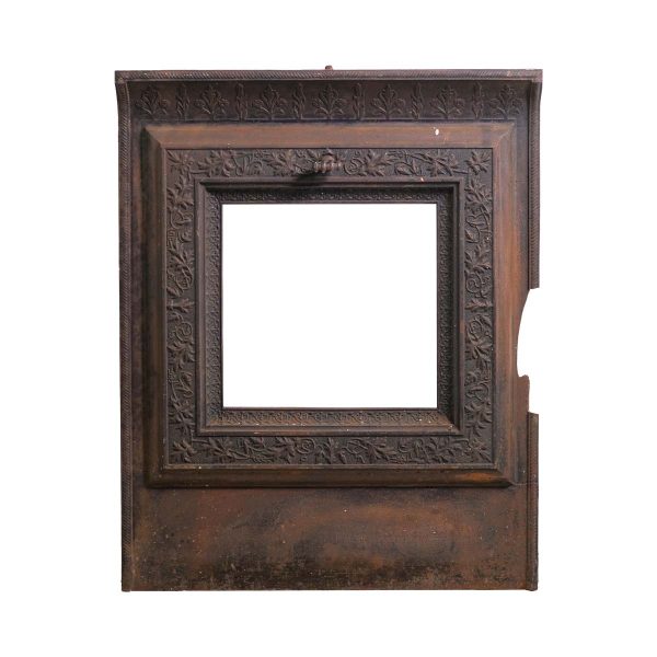 Screens & Covers - Ornate Cast Iron Fireplace Insert with Foliate & Floral Motifs