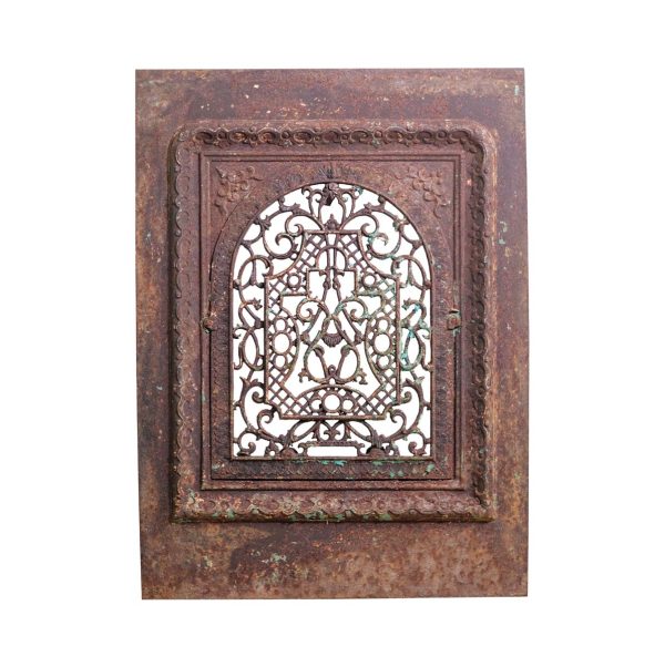 Screens & Covers - Victorian Ornate Cast Iron Fireplace Insert