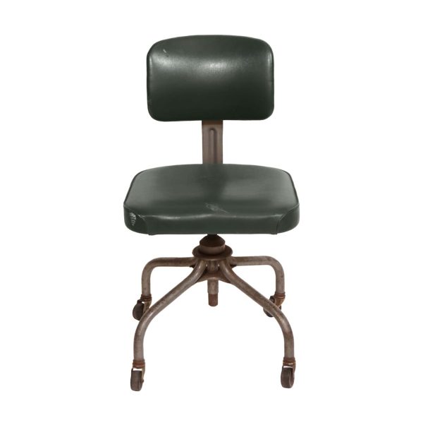 Seating - Steelcase Green Vinyl Industrial Office Chair