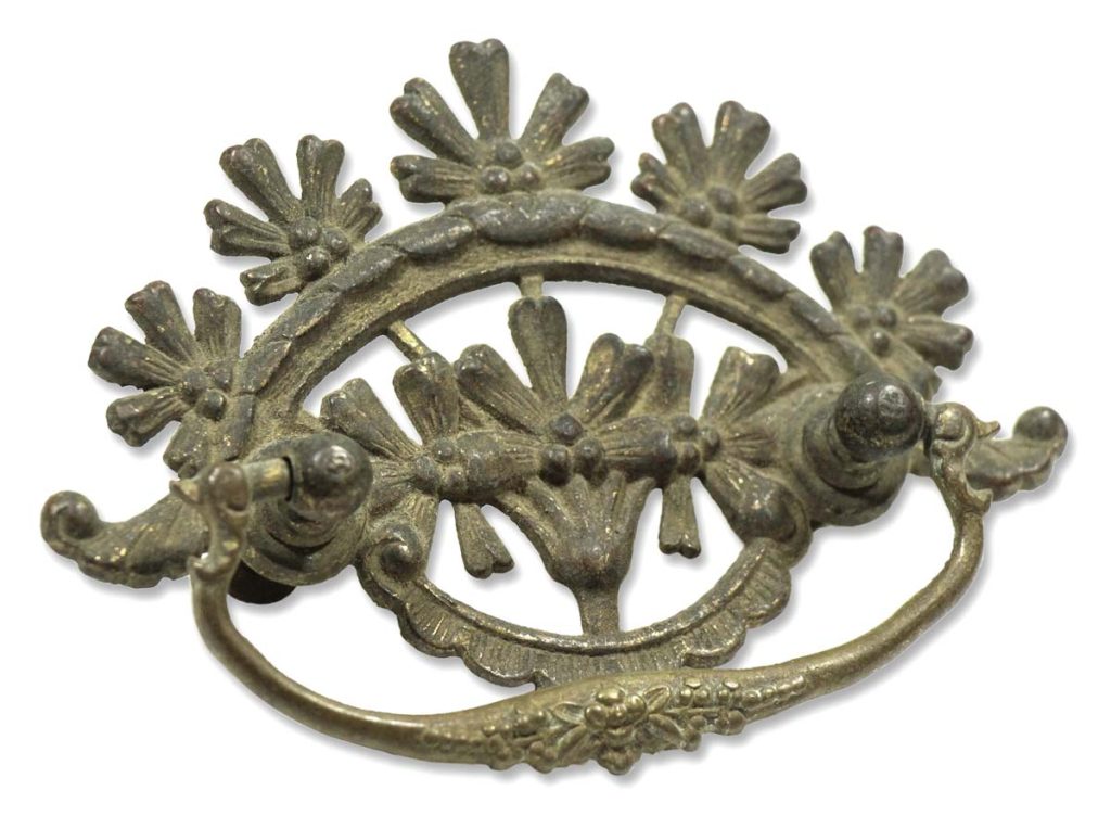 Antique 5.75 in. French Bronze Bail Drawer Pull | Olde Good Things