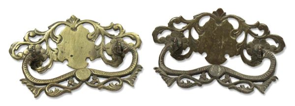Cabinet & Furniture Pulls - Pair of 4.75 in. Victorian Brass Bail Drawer Pulls