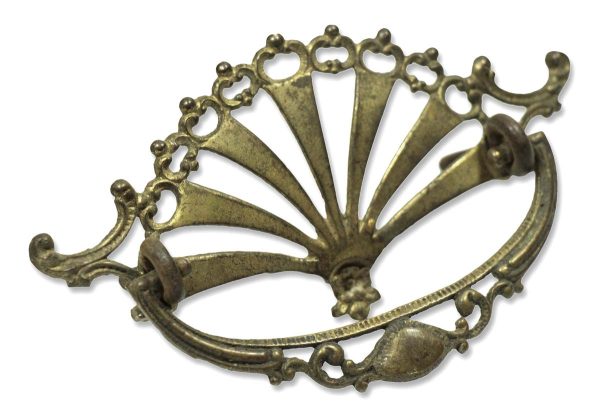Cabinet & Furniture Pulls - Victorian Brass Cut Out Drawer Bail Pull