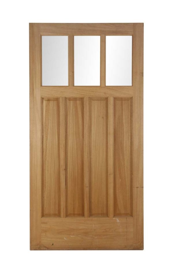Entry Doors - New 3 Top Lite Oak Entry Door 83 x 41.75