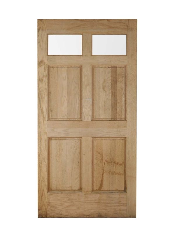 Entry Doors - New 4 Pane 2 Lites Oak Entry Door 84 x 42.125