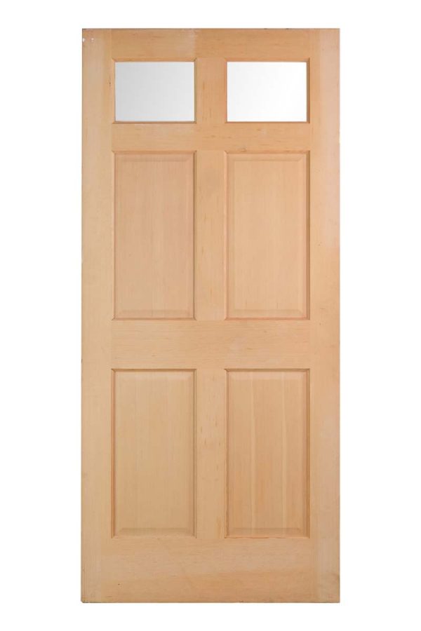 Entry Doors - Olde New 2 Lites Solid Pine Entry Door 80 x 36