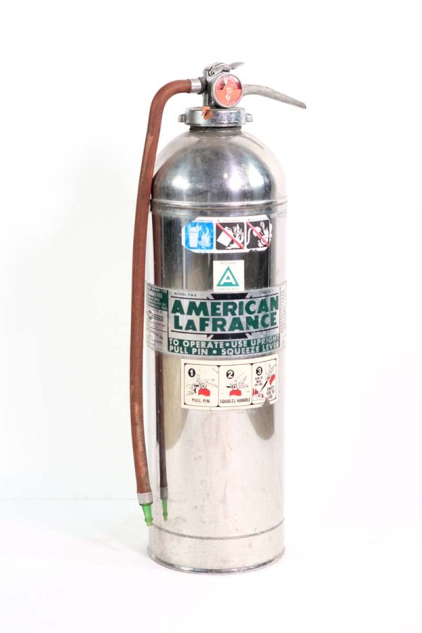 Fire Safety - American LaFrance Old Aluminum Fire Extinguisher with Gauge