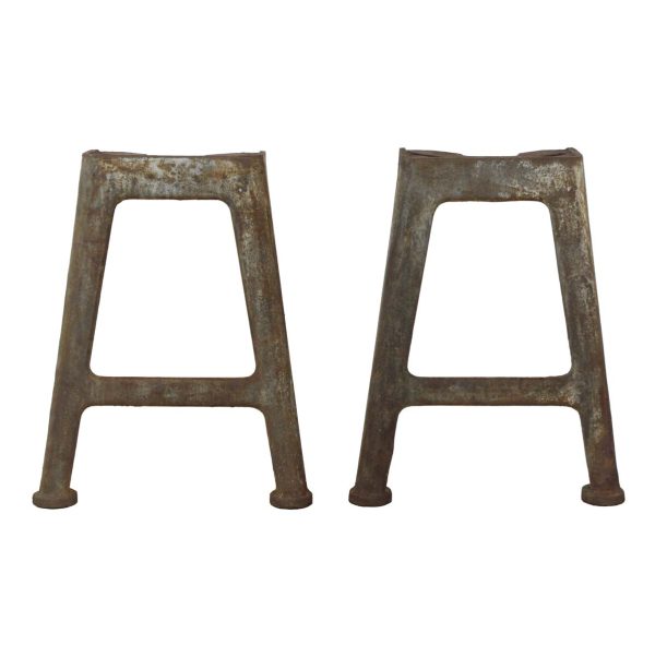 Industrial Machine Legs - Pair of Cast Iron Industrial Antique Table Legs