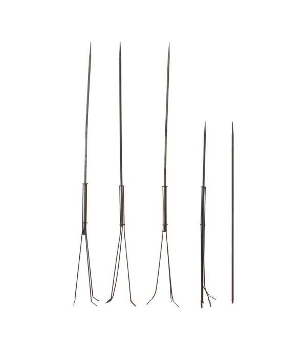 Industrial - Set of 5 Vintage Copper Lighting Rods