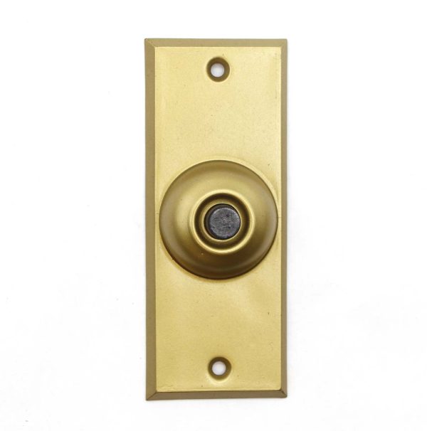 Knockers & Door Bells - Faraday Olde New Stock Brushed Brass Door Bell