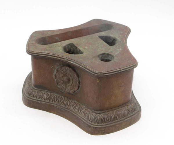 Other Hardware - Antique Bronze Floral Fireplace Tool Holder