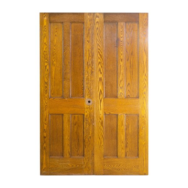 Standard Doors - Arts & Crafts American Chestnut Double Doors 83.5 x 56