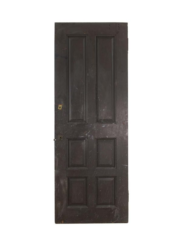 Standard Doors - Vintage Brown Painted 6 Pane Wood Passage Door 87 x 31.75