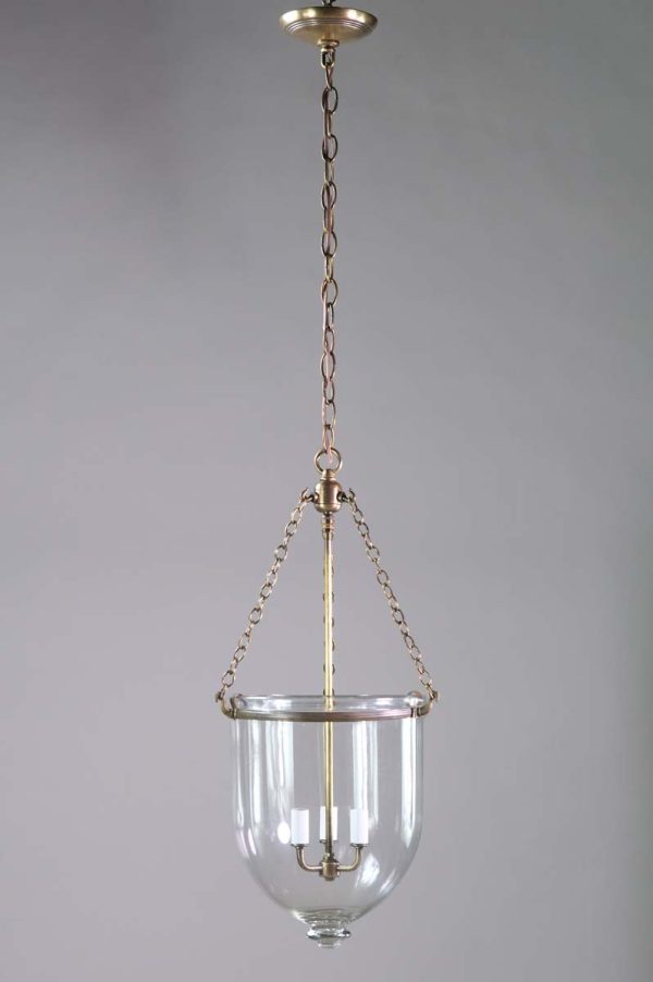 Up Lights - 18th Century Austrian Crystal 10.25 in. Bell Jar Pendant Light