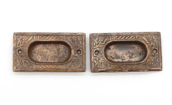 Window Hardware - Pair of Antique Aesthetic 3.75 in. Window Lifts