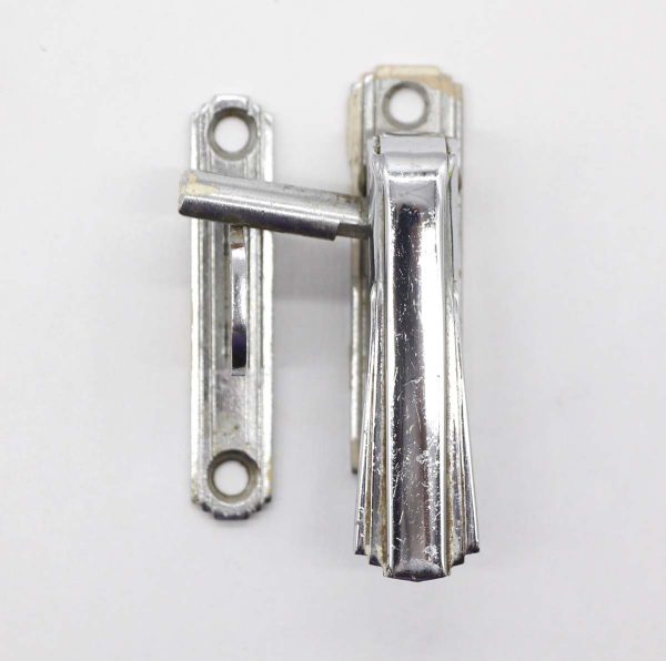 Cabinet & Furniture Latches - Vintage Chrome Plated Steel Art Deco Right Cabinet Latch