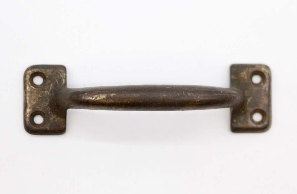 Cabinet & Furniture Pulls - Vintage 4.75 in. Bronze Washed Cast Iron Bridge Drawer Pull