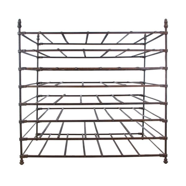 Commercial Furniture - Cast Iron & Steel Mattress Storage Unit with Adjustable Bars