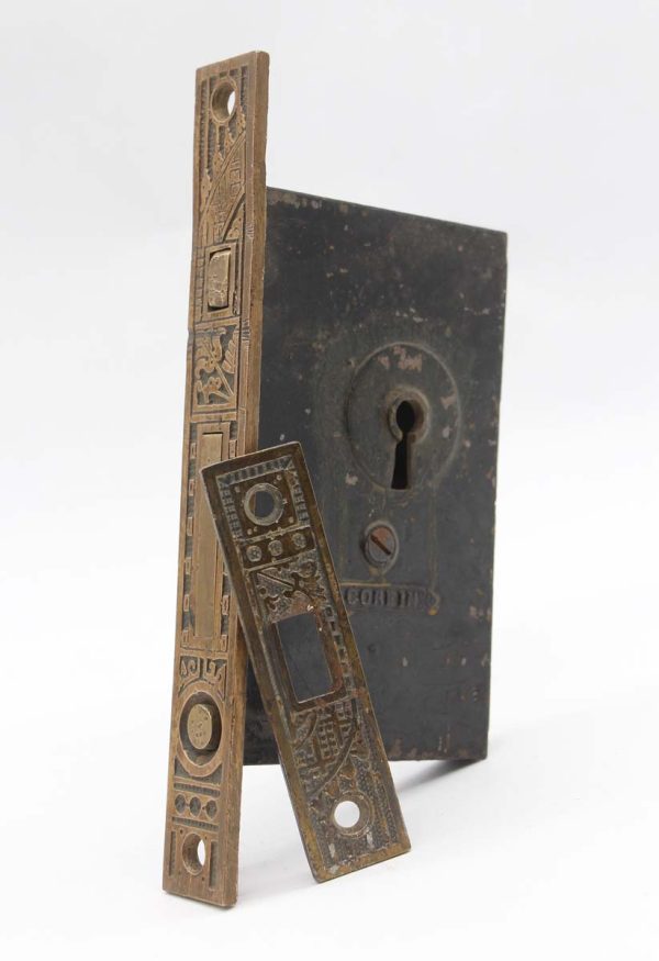 Door Locks - Antique Aesthetic Corbin Pocket Door Mortise Lock