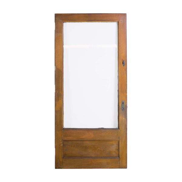Entry Doors - Vintage 1 Pane & 1 Full Lite Solid Oak Entry Door 103.25 x 48