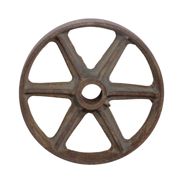 Industrial - Antique 13.75 in. Cast Iron Wheel