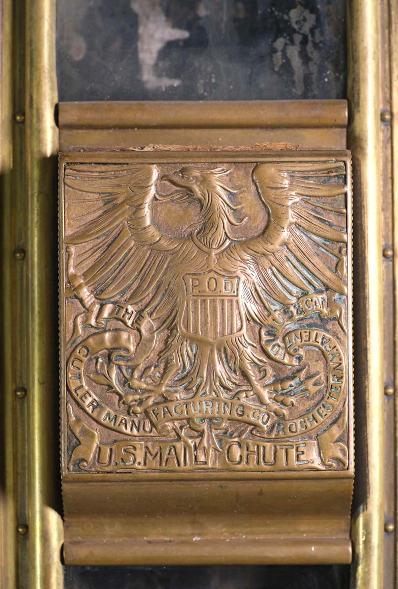 Lot - Bronze Cutler Mail Chute Letter Box