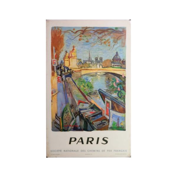 Posters - European 1953 Paris Oil Painting Print Poster