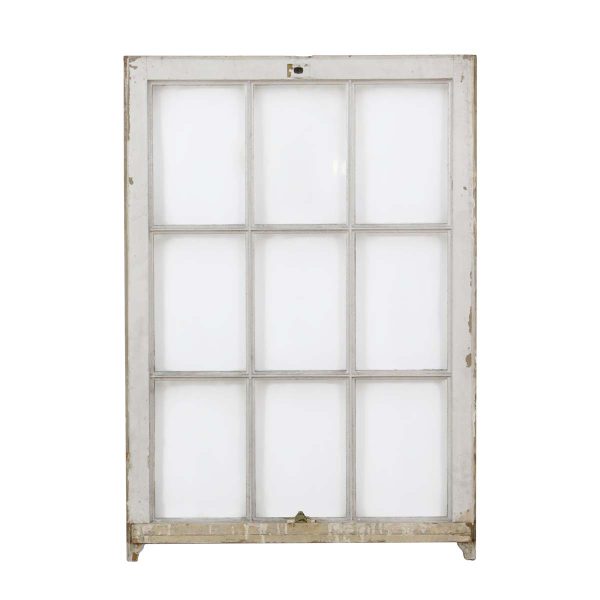 Reclaimed Windows - Antique 49 in. Wavy Glass Double Hung Top Sash Window