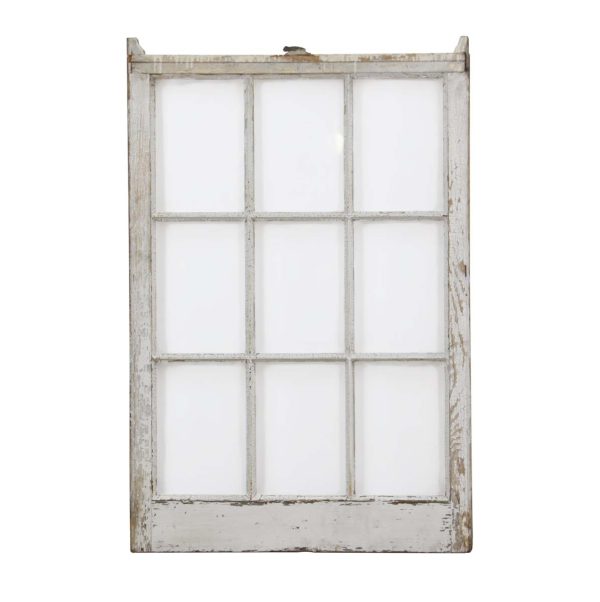 Reclaimed Windows - Antique 51.5 in. Wavy Glass Double Hung Bottom Sash Window