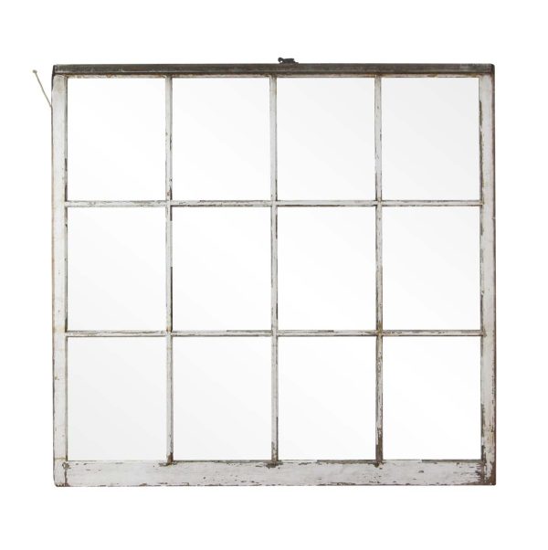 Reclaimed Windows - Antique 58.25 in. Wavy Glass Double Hung Bottom Sash Window